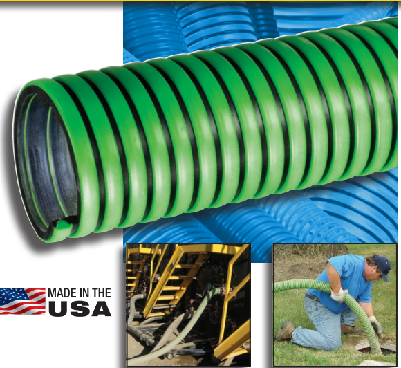 KURIYAMA TIGERFLEX</br> TG Series Tiger Green EPDM Suction Hose